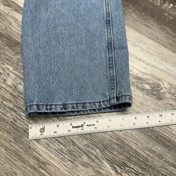 Levis 550 Red Tab Stonewash Blue Mens 35x30 Relaxed Fit Straight Leg Denim Jeans - Picture 11 of 13